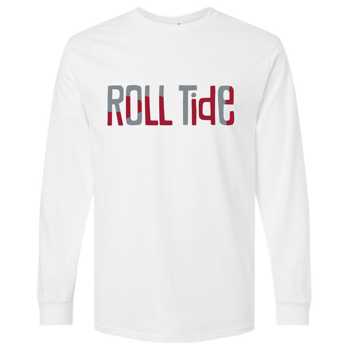 Roll Tide - White Gildan Long sleeve