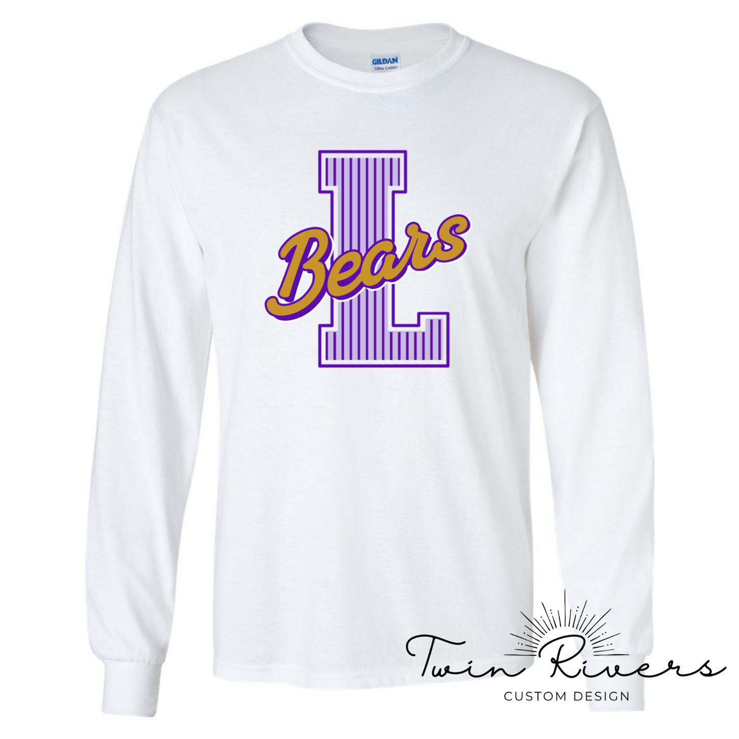 Lexington Golden Bears Striped Varsity Letter Long Sleeve