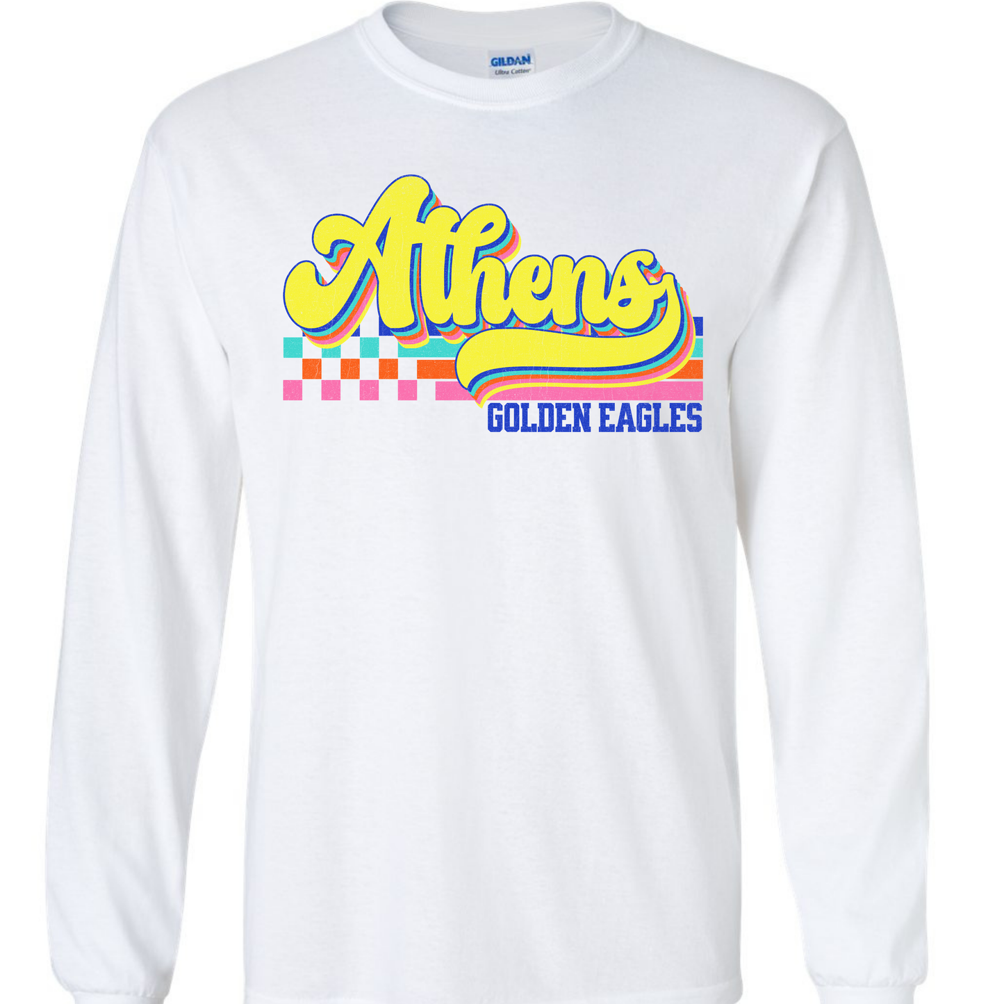 Athens Eagles Vibrant Checker Script - ADULT