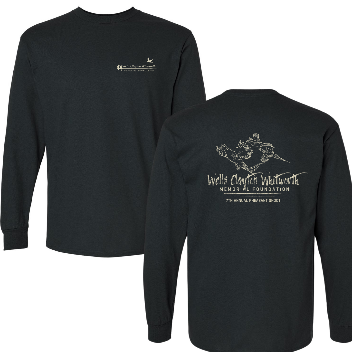 WCWMF 2025 Pheasant Shoot Black Long Sleeve Shirt