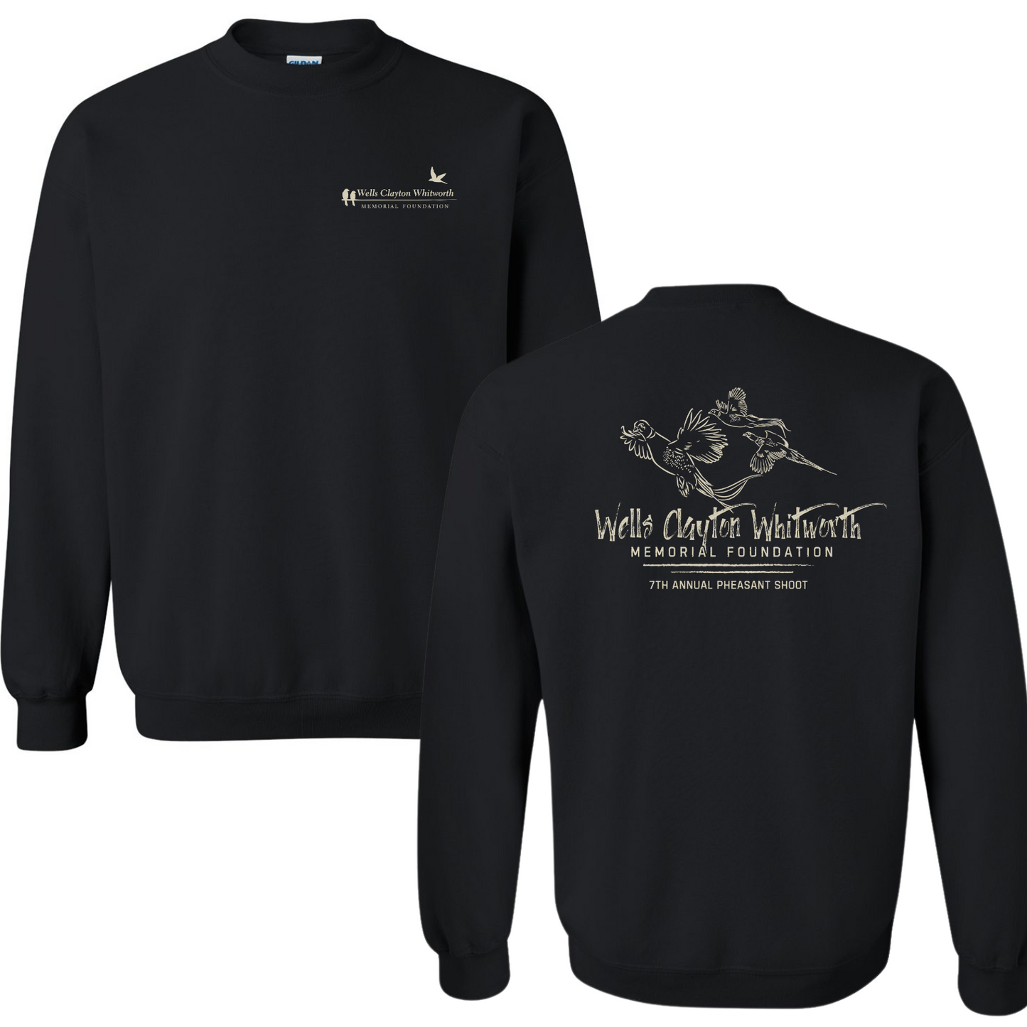 WCWMF 2025 Pheasant Shoot Black Crewneck Sweatshirt