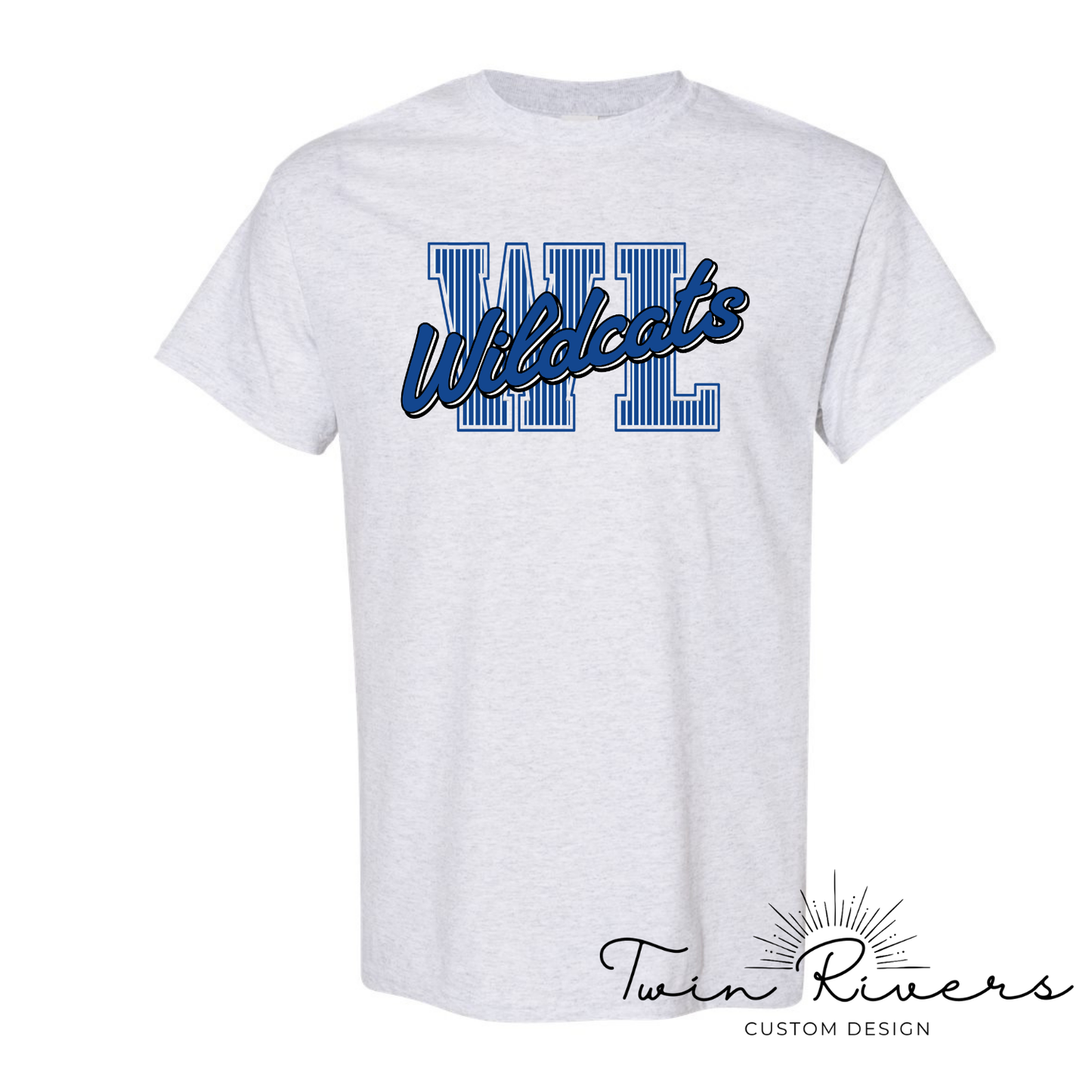 West Limestone Wildcats Striped Varsity Letter Tees