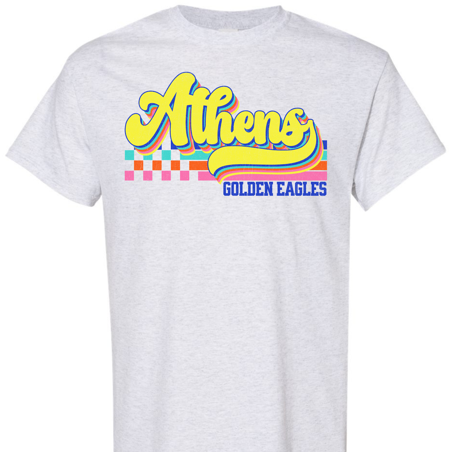 Athens Eagles Vibrant Checker Script - ADULT