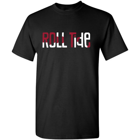 Roll Tide - Black Gildan Short Sleeve