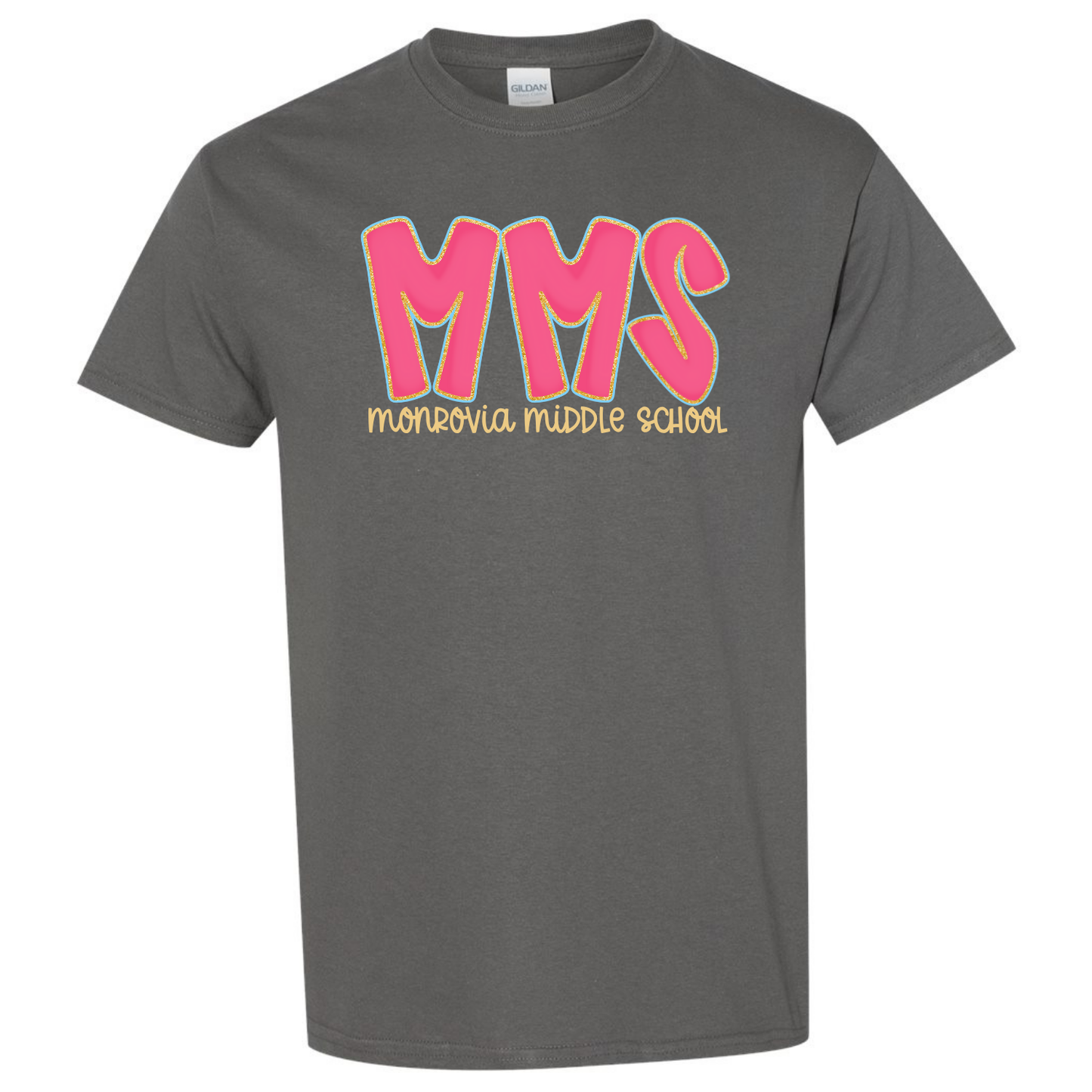 MMS Hot Pink Doodle Letter Tees