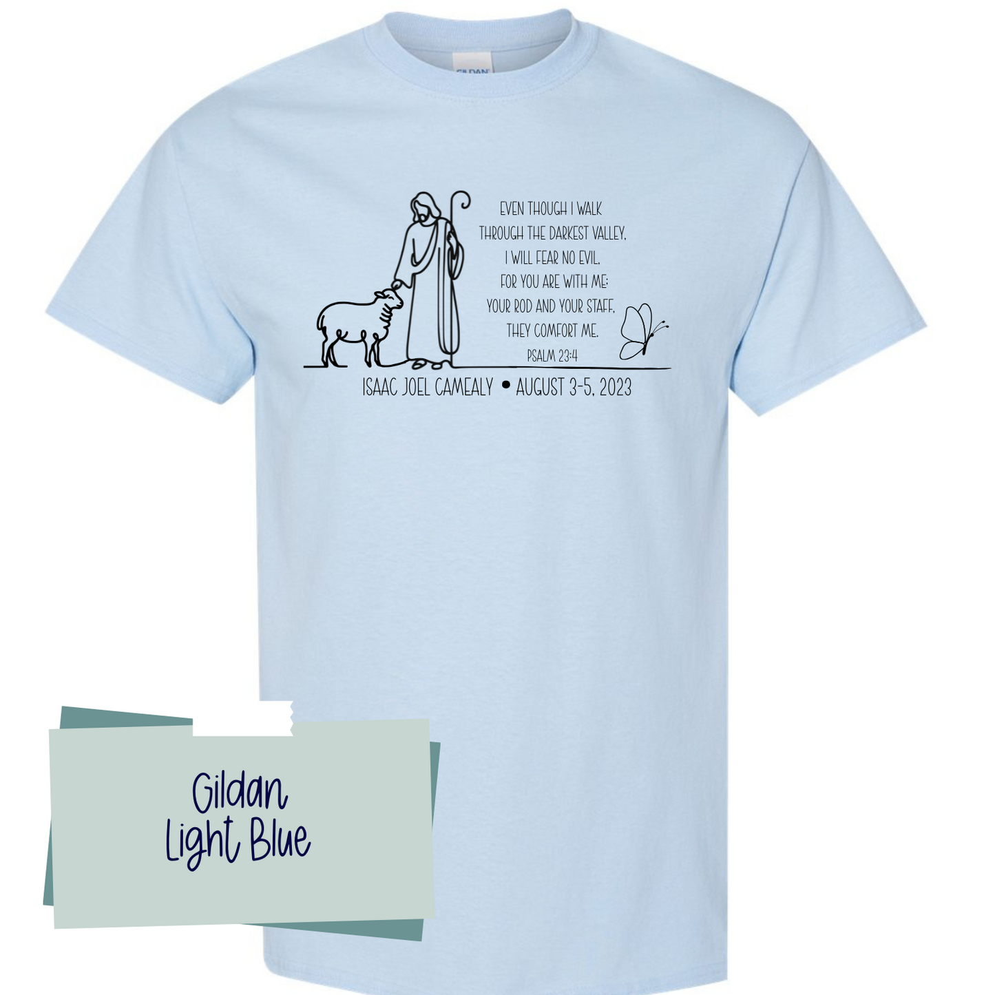 Isaac Joel Camealy Psalm 23:4 Blue