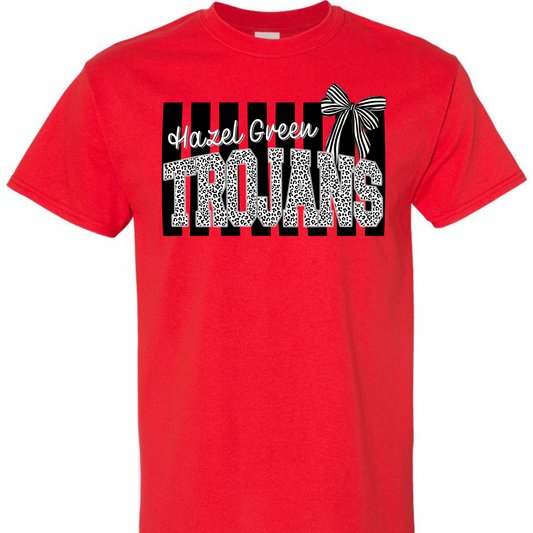 Hazel Green Trojans Preppy Stripe Adult