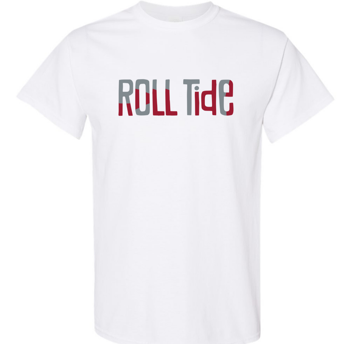 Roll Tide - White Gildan Short Sleeve