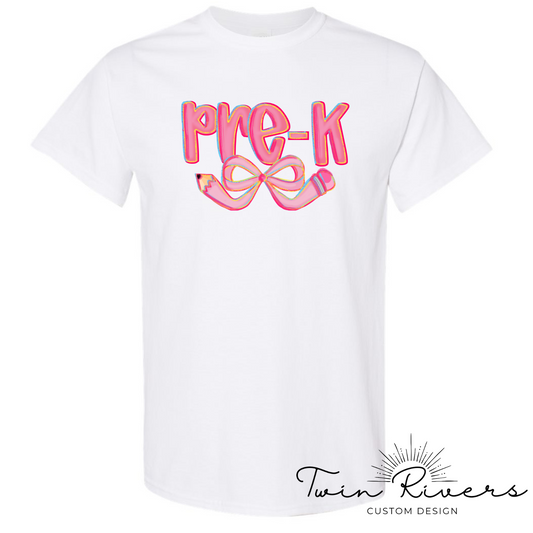 Preppy Back to School Coquette Kindergarten Pre-K