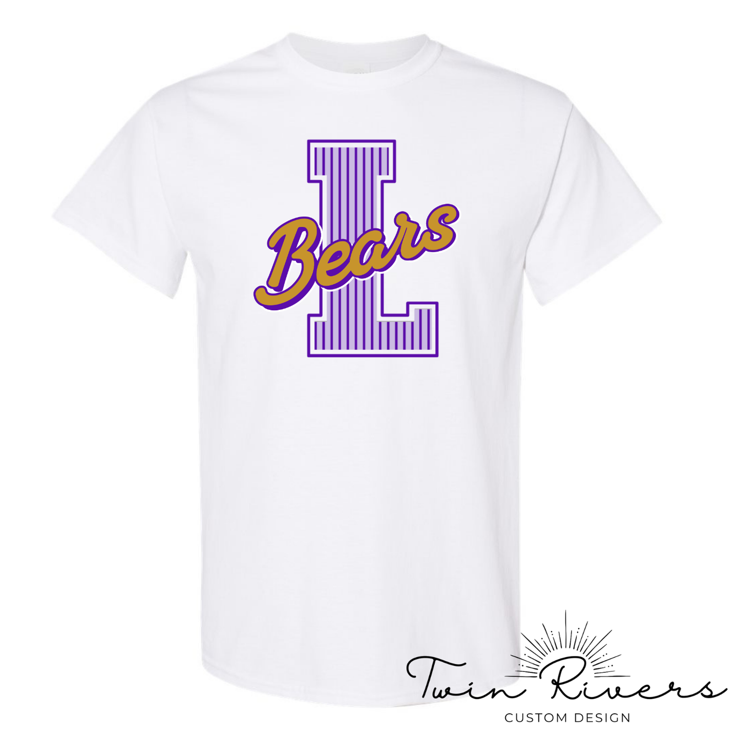 Lexington Golden Bears Striped Varsity Letter Tees
