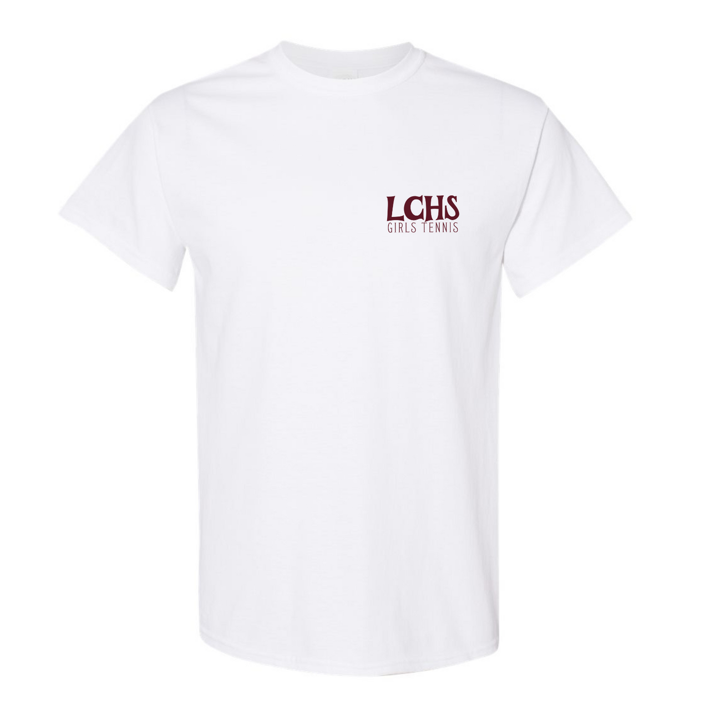 LCHS Tennis State Gildan White Short Sleeve