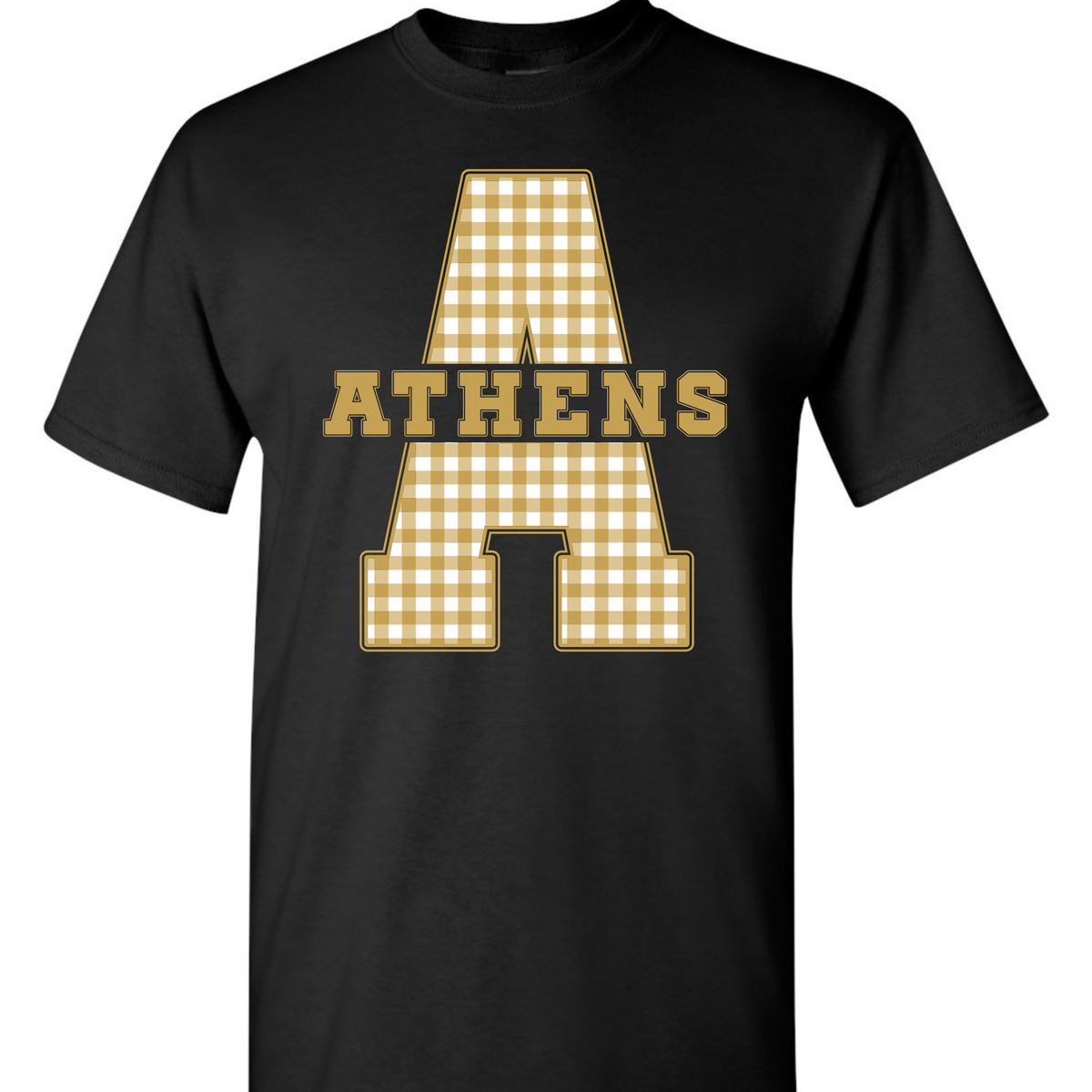 Plaid Varsity Letters - ATHENS