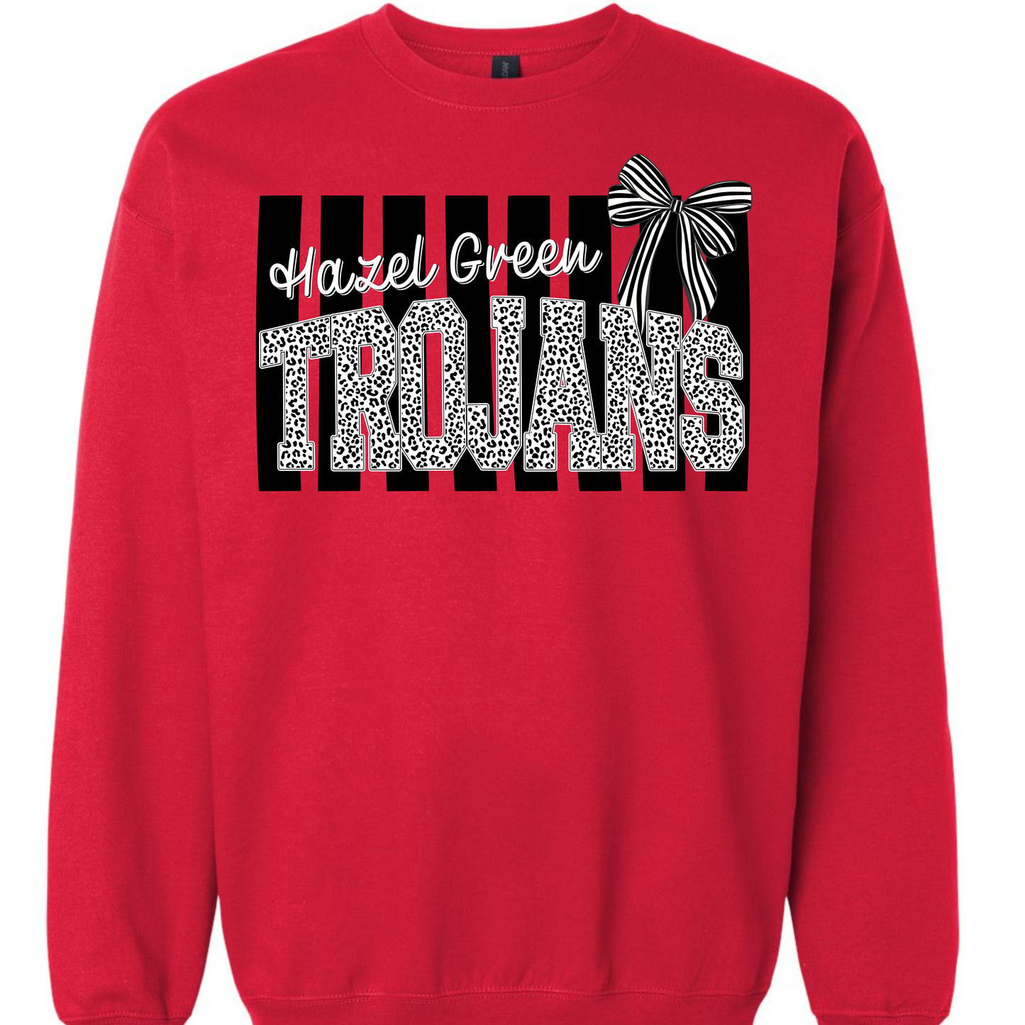 Hazel Green Trojans Preppy Stripe Adult