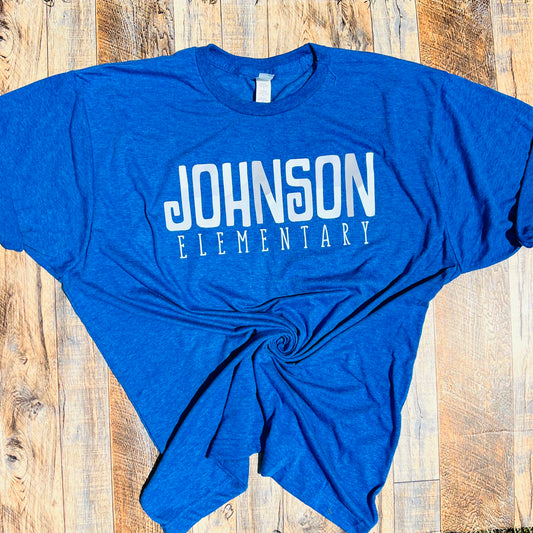 Johnson Elementary Color Block - Tultex Royal