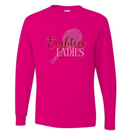 80's Ladies Pink Long Sleeve