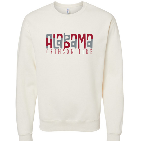 Alabama Crimson Tide - Jerzees Sweet Cream Sweatshirt