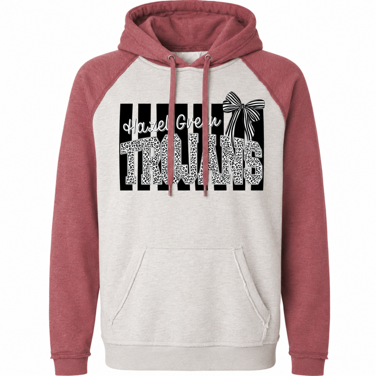 Hazel Green Trojans Preppy Stripe Adult