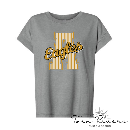 Athens Eagles Vintage Striped Varsity Tees