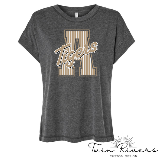 Ardmore Tigers Varsity Striped Letter Vintage Tees