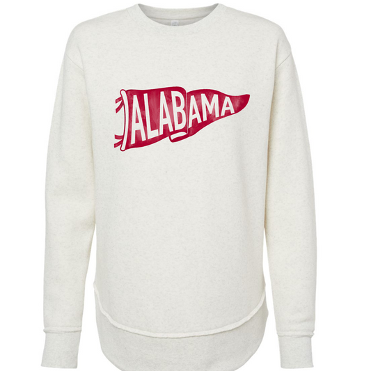 Alabama Pennant - LAT Weekender Fleece Natural