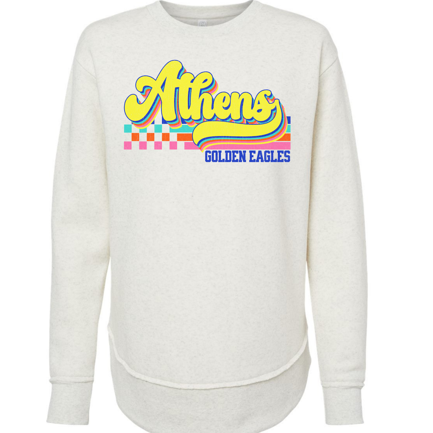 Athens Eagles Vibrant Checker Script - ADULT