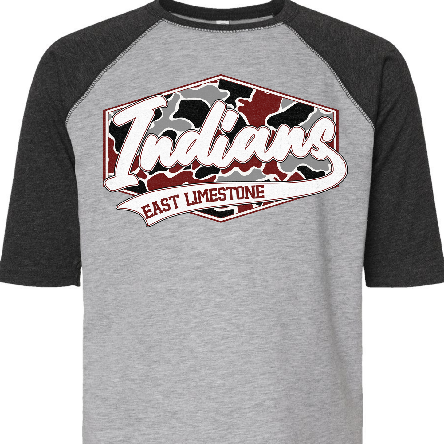 East Limestone Indians Camo Badge Youth Sizes