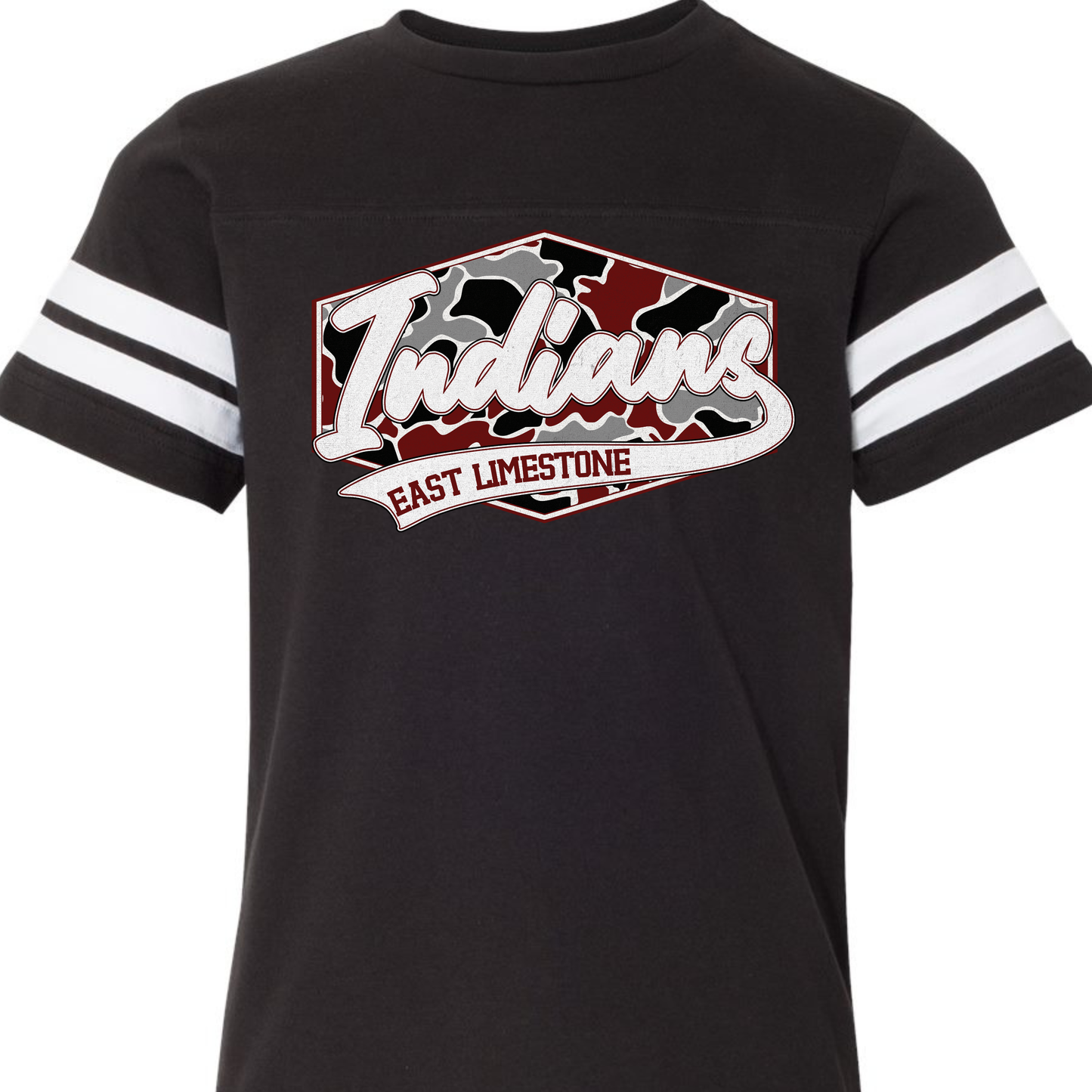 East Limestone Indians Camo Badge Youth Sizes
