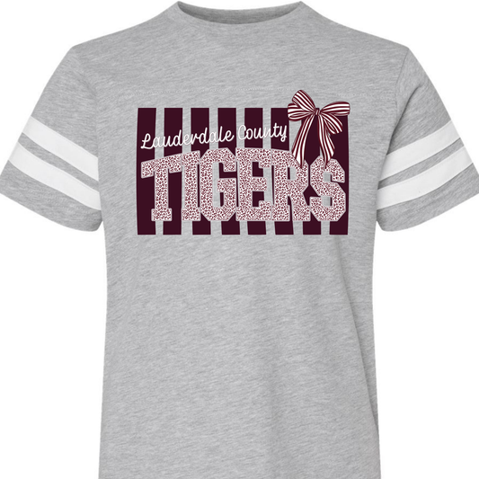 LCHS Tigers Preppy Stripe - YOUTH