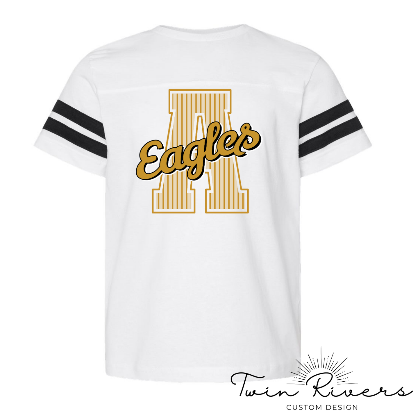 Athens Eagles Vintage Striped Varsity Tees