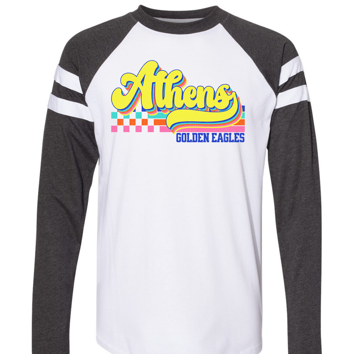 Athens Eagles Vibrant Checker Script - ADULT