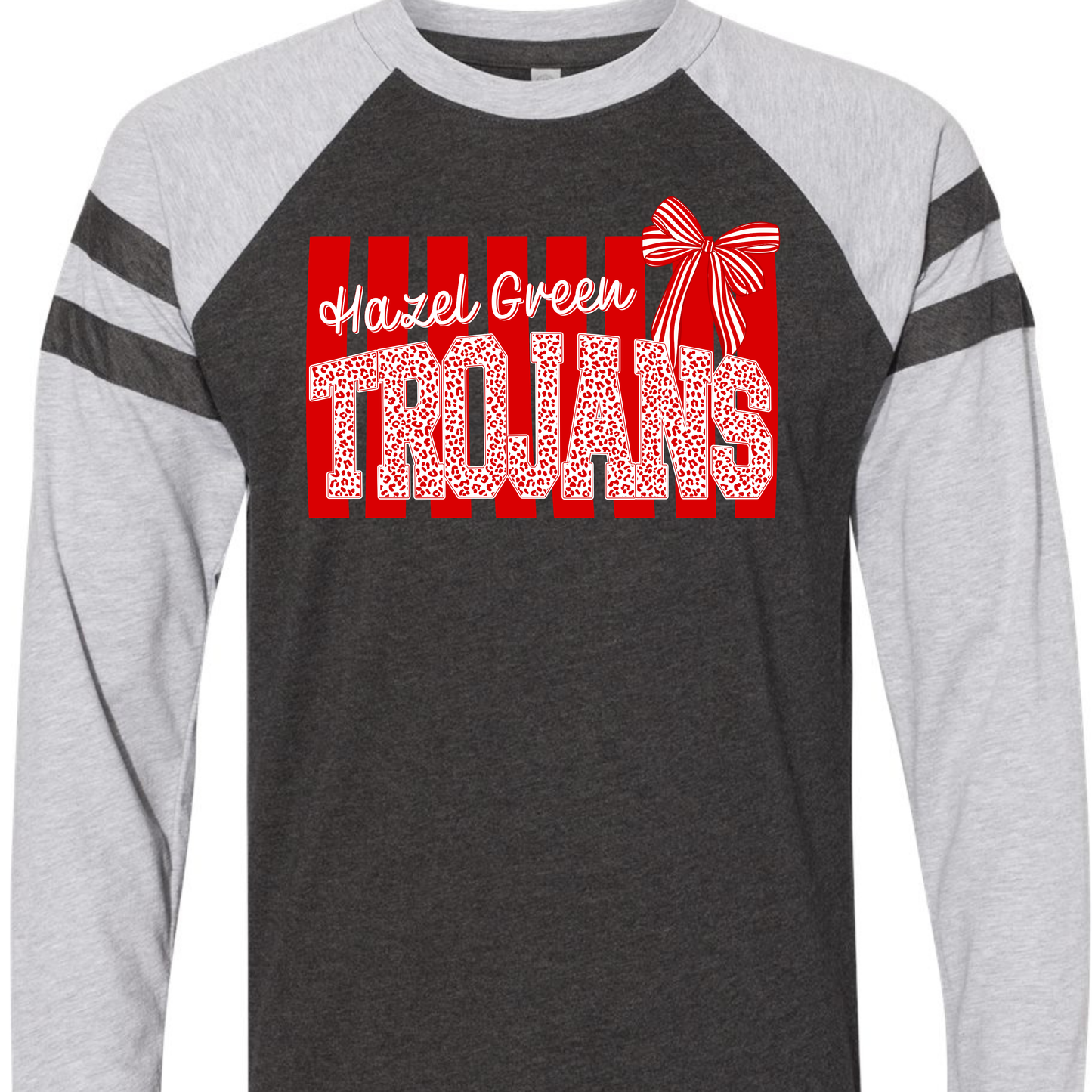 Hazel Green Trojans Preppy Stripe Adult