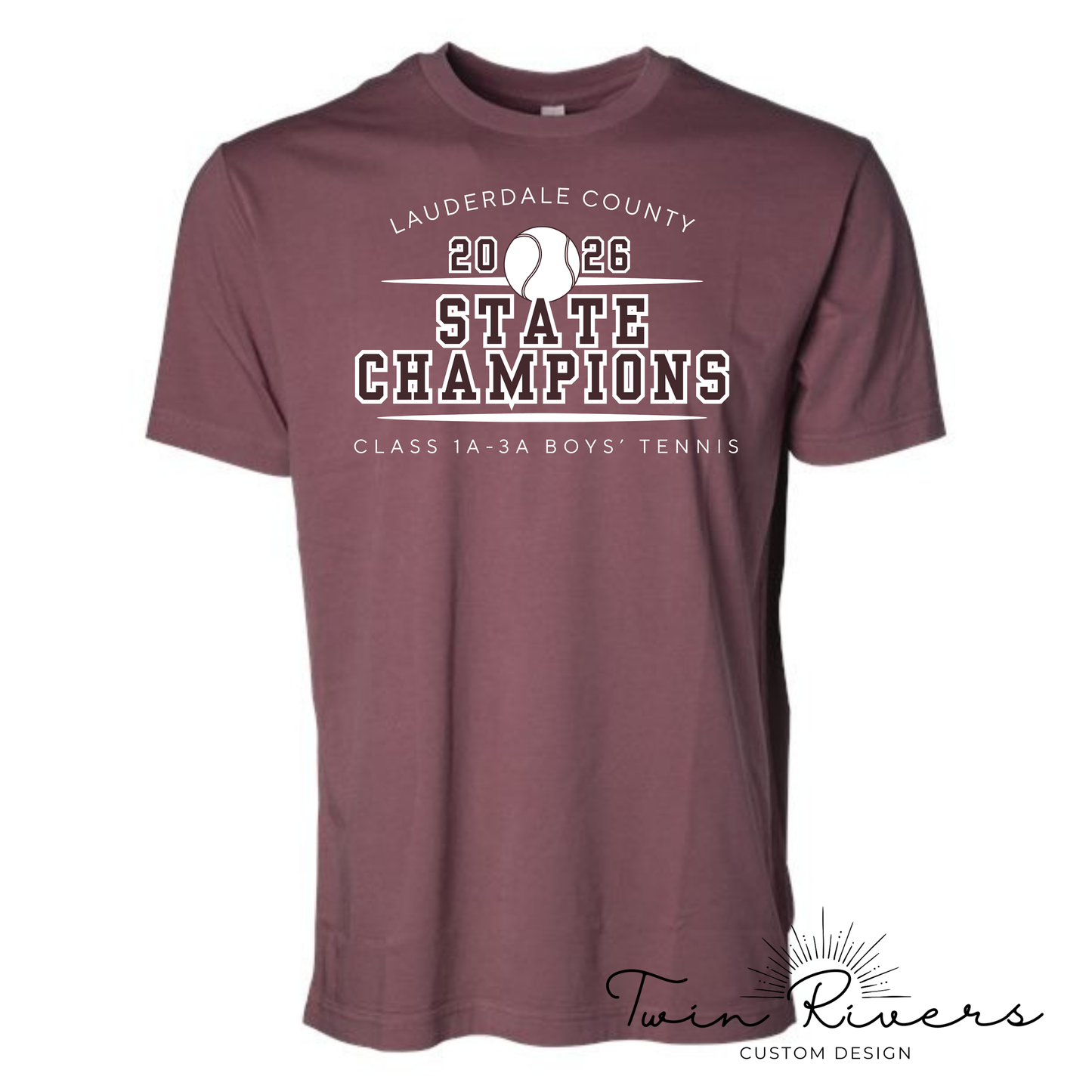 LC Boys' Tennis Champions - Maroon & White