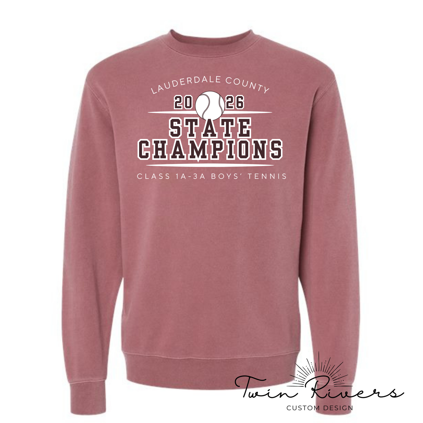 LC Boys' Tennis Champions - Maroon & White