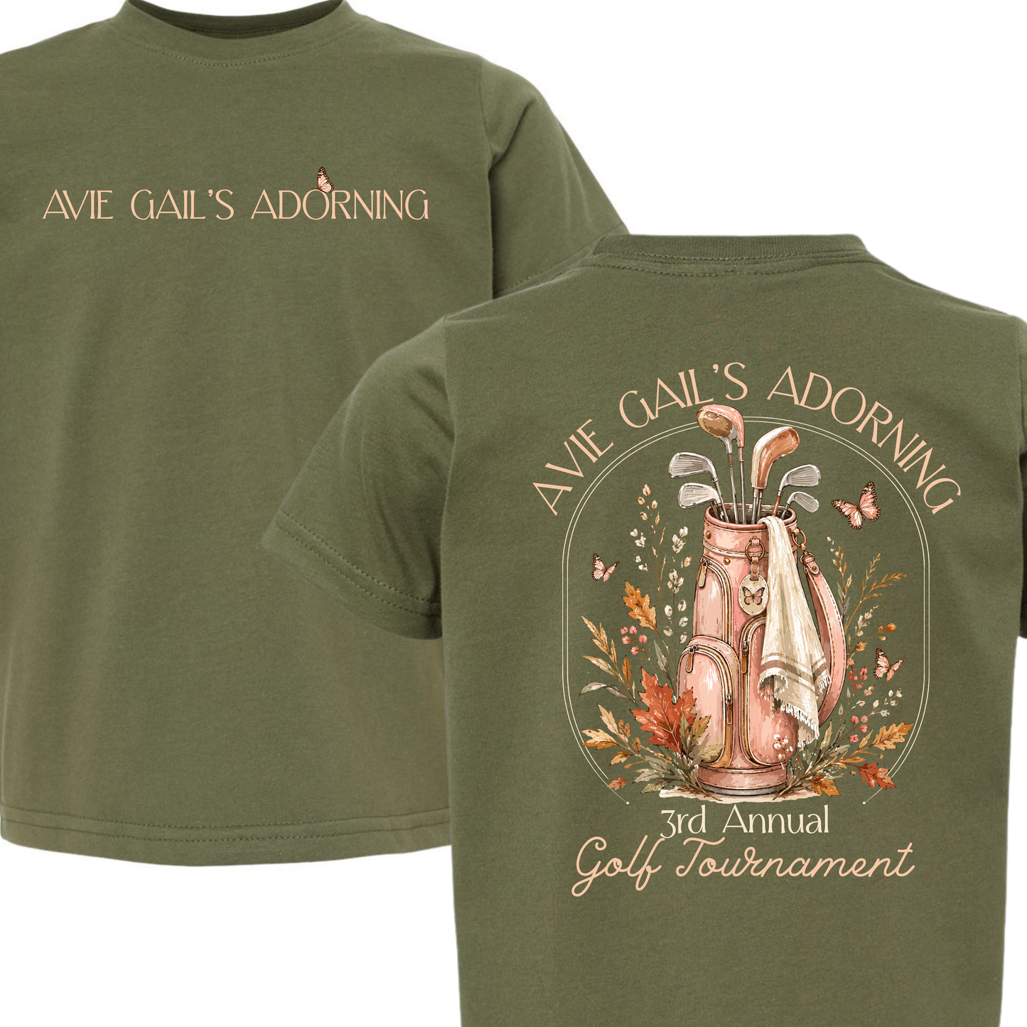 AGA Golf Tournament - Butterfly Design 2026 - TODDLER Sizes