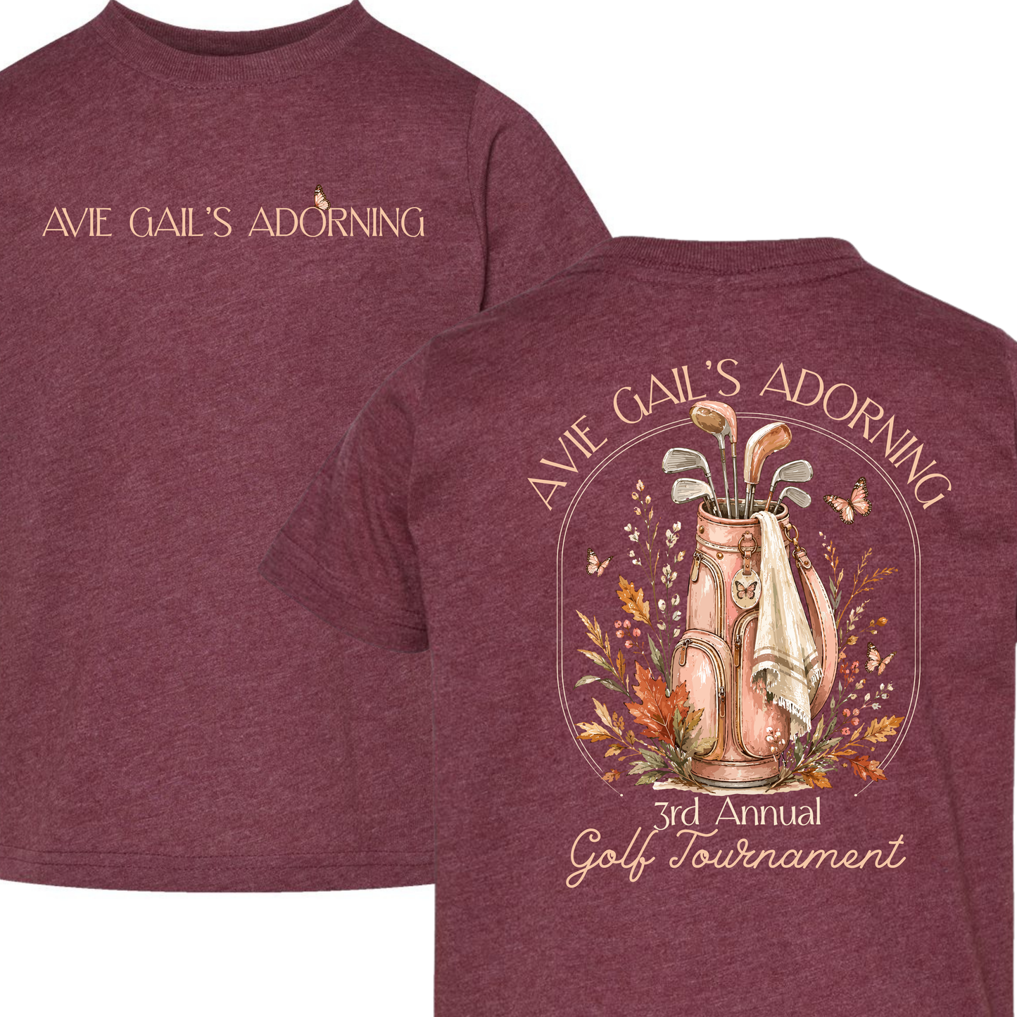 AGA Golf Tournament - Butterfly Design 2026 - TODDLER Sizes