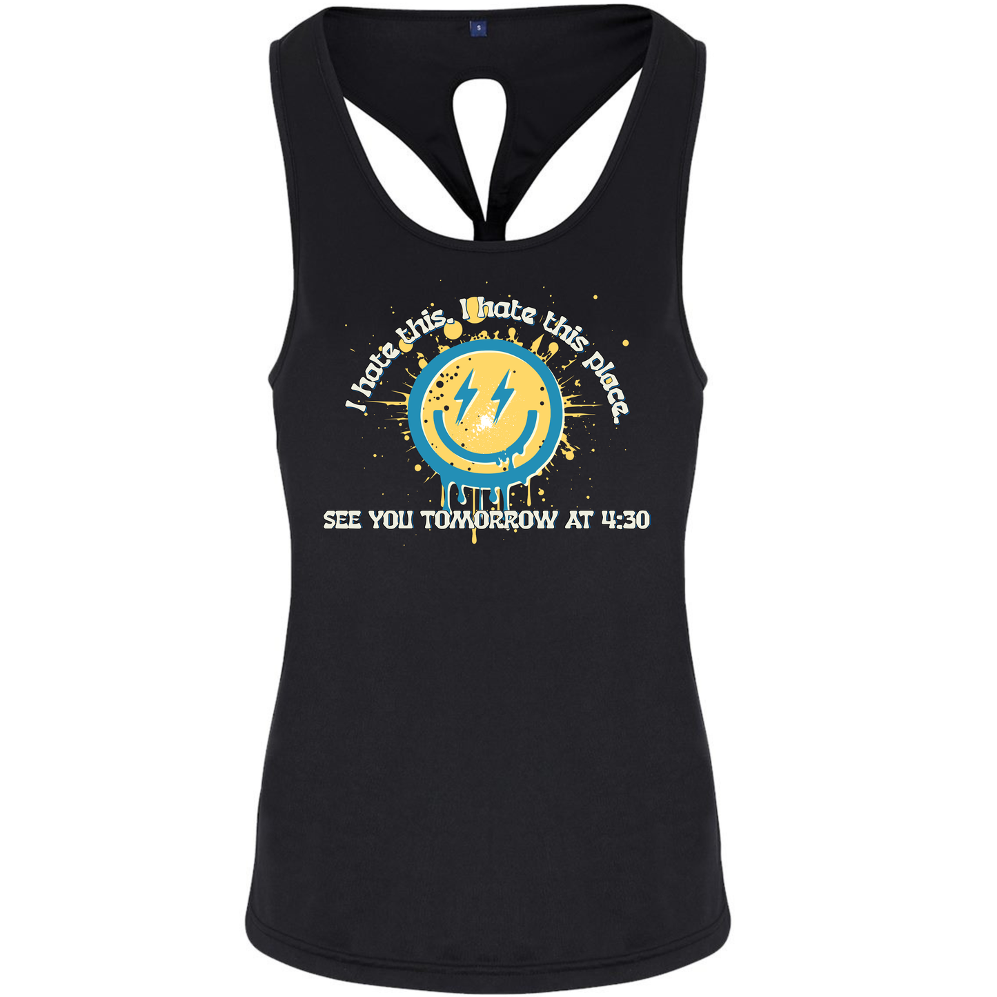 Burn Boot Camp  TriDri Black Tank TD042