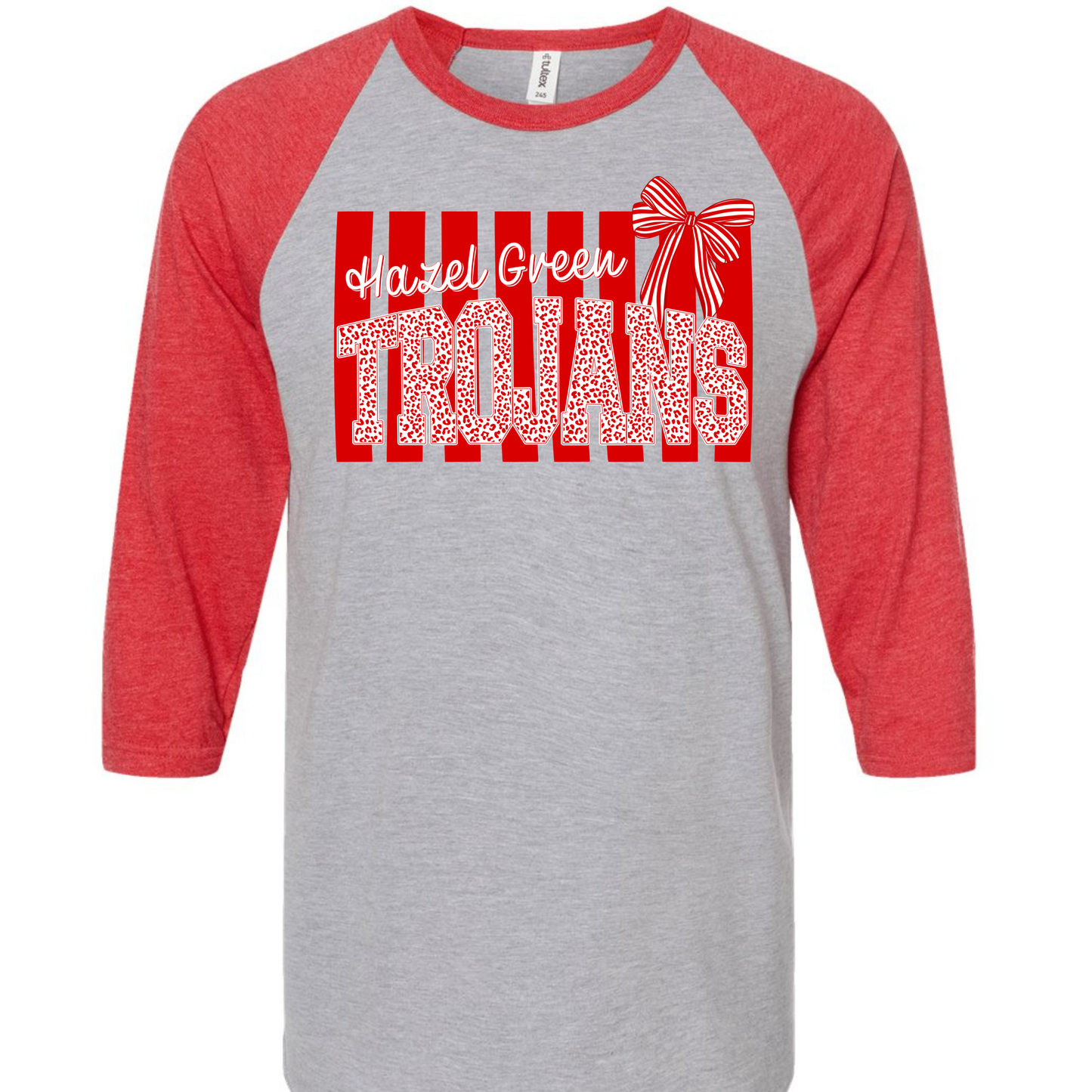 Hazel Green Trojans Preppy Stripe Adult