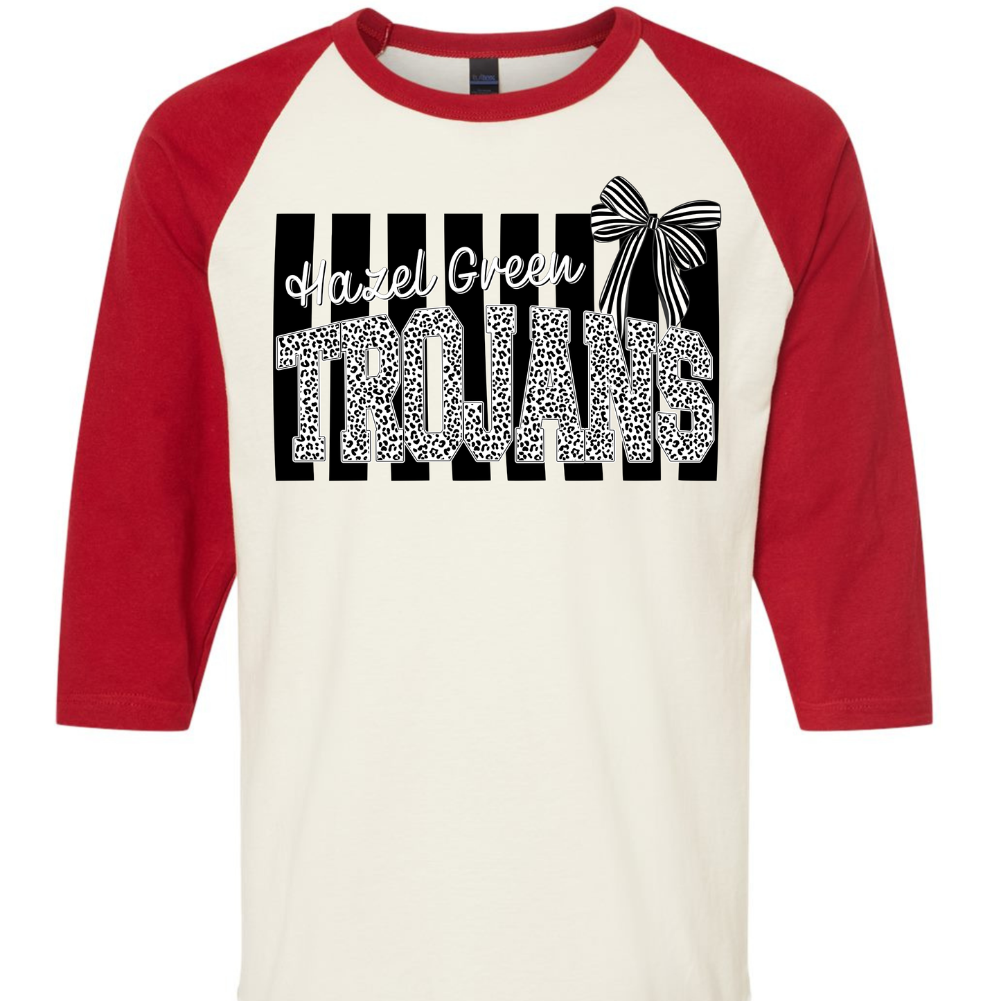 Hazel Green Trojans Preppy Stripe Adult