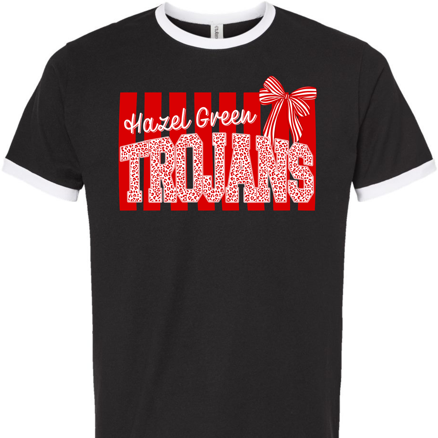 Hazel Green Trojans Preppy Stripe Adult