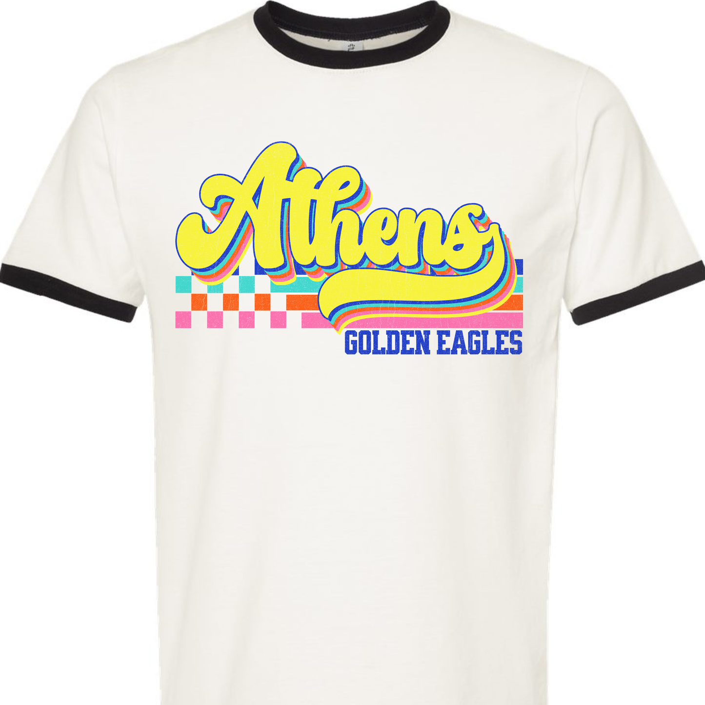 Athens Eagles Vibrant Checker Script - ADULT