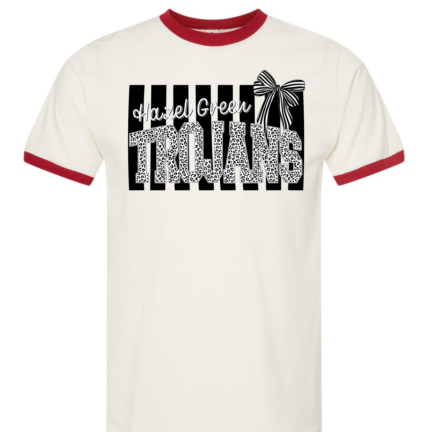 Hazel Green Trojans Preppy Stripe Adult