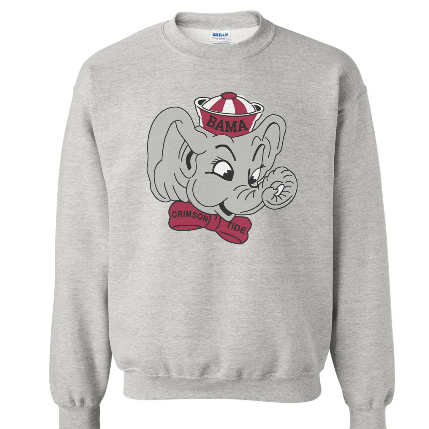 Retro Alabama Elephant - Ash Gray