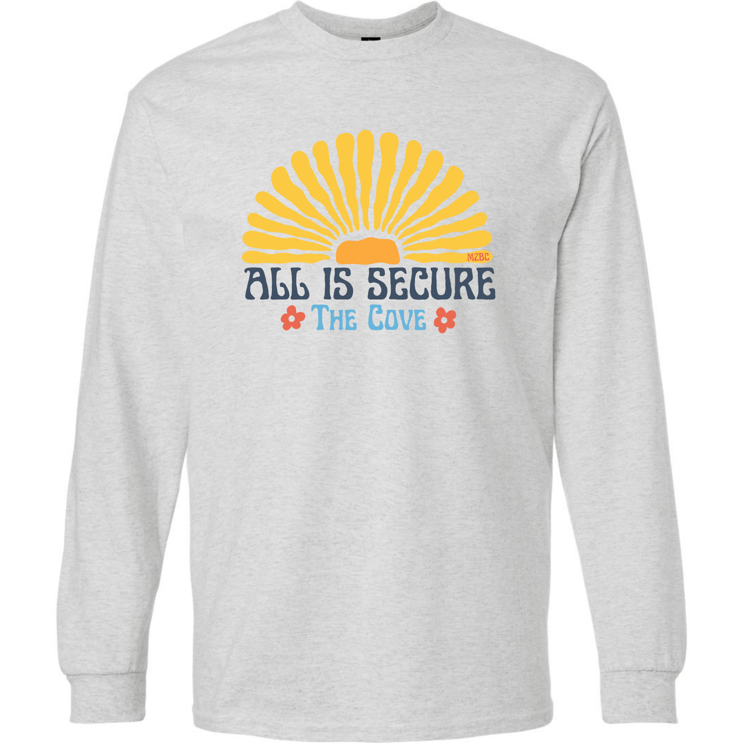 The Cove Sunburst Gildan Ash Gray Long Sleeve